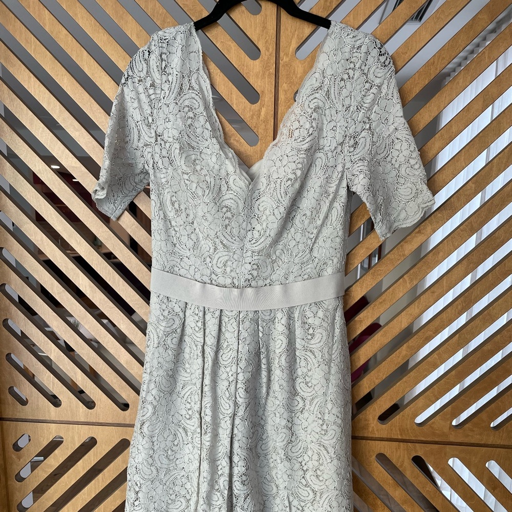 BHLDN Gray bridesmaids dress
